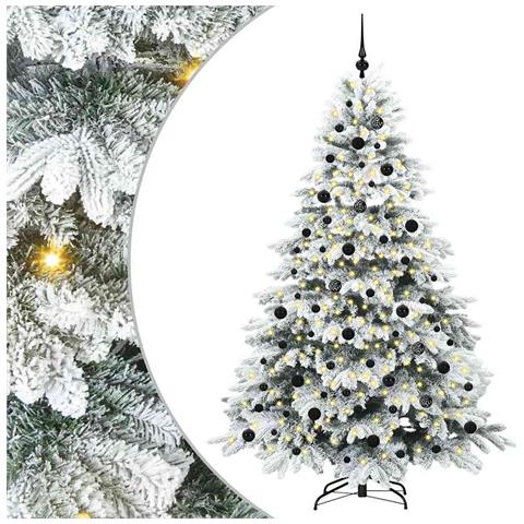Albero di Natale artificiale con 300 LED Bianco 210 cm PE e PVC - Foto 1
