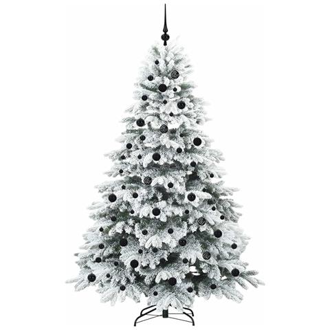 Albero di Natale artificiale con 300 LED Bianco 210 cm PE e PVC - Foto 2