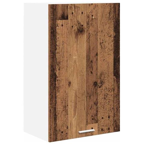 Armadio pensile Riga Legno Antico e Bianco 50 x 31 x 80 cm - Foto 1