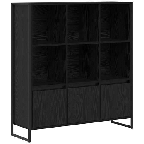 Armadio per Libri 2 pcs Rovere Nero 99,5 x 30 x 108,5 cm - Foto 1