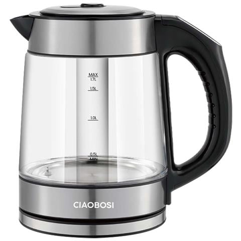 Bollitore Elettrico 1.7l 2000w Vetro Borosilicato Con Regolazione Della Temperatura - Foto 1