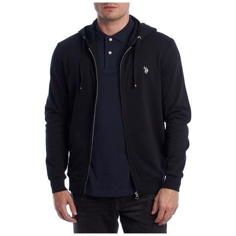 Felpa Con Cappuccio E Zip Da Uomo Us41162009 - Foto 1