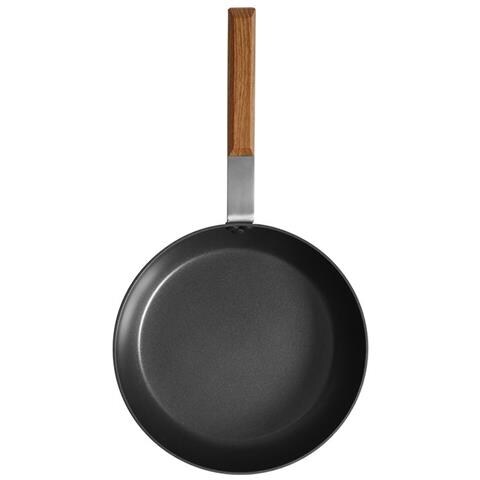 Sushi Padella Antiaderente 26 cm - Alluminio, adatta all'Induzione con Manico in Effetto Legno Teak - Foto 2