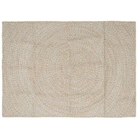 Tappeti per area Naturale e Bianco 120 x 170 cm Juta - Foto 1
