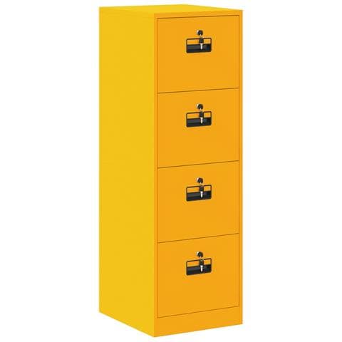 Armadio per File 2 pcs Giallo senape 44 x 50 x 106.5 cm - Foto 1