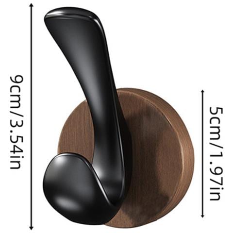 Ganci Sovrapporta Colore Noce 4 Pezzi — Ganci In Abs Senza Foratura E Senza Tracce 5-10kg Per Bagno E Porta - Foto 2