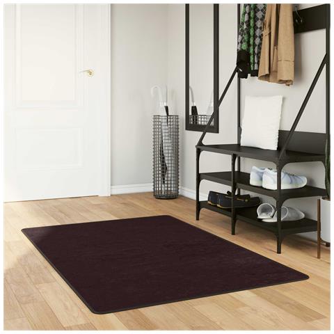 Runner Tappeto MARSA Antracite 200 x 80 cm Poliestere e PVC - Foto 2