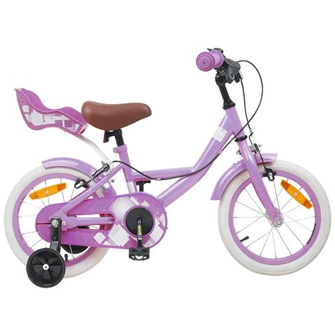 Bicicletta per Bambini 16 Pollici per bambini di 4-6 anni Viola - Foto 1