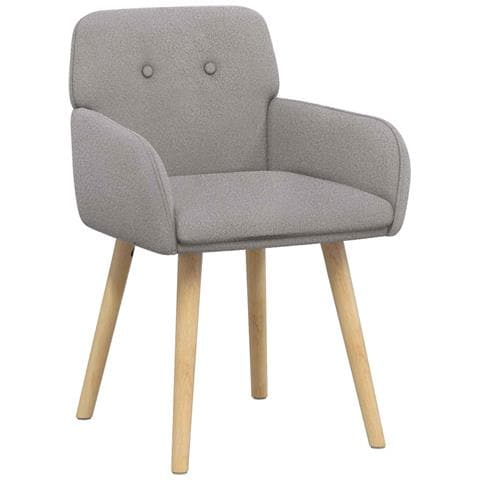 Sedie da pranzo 2 pcs Bouclé Grigio Chiaro 59 x 57 x 85 cm - Foto 1
