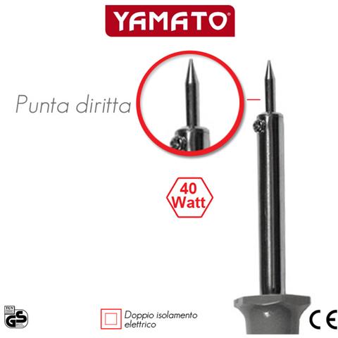 Saldatore elettrico a stilo per stagno Yamato con punta diritta 40 W 220 V - Foto 2