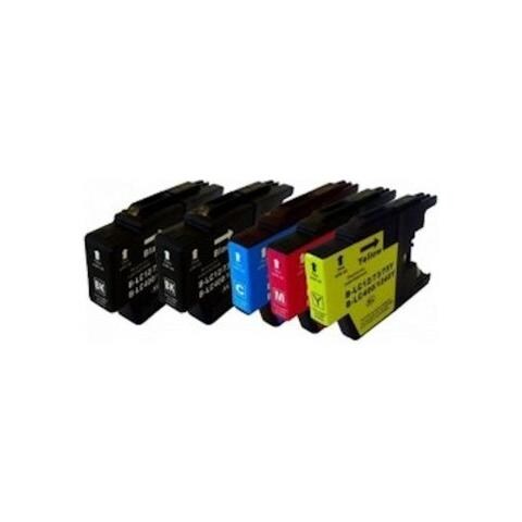 5 Cartuccia Compatibile Brother Lc-123 2 Nere + 1 Per Colore Multipack - Foto 3