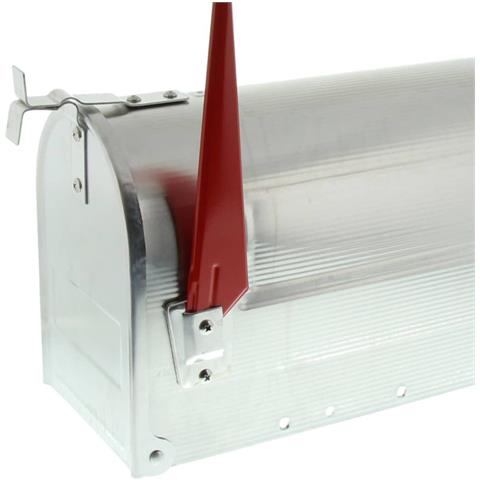 Burg-Wächter 892 ALU Cassetta Postale Americana con Bandiera Girevole, Alluminio - Foto 1