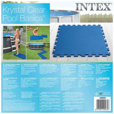 Protezioni Per Il Pavimento Della Piscina 8 Pz 50x50 Cm Blu - Foto 2