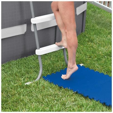 Protezioni Per Il Pavimento Della Piscina 8 Pz 50x50 Cm Blu - Foto 4