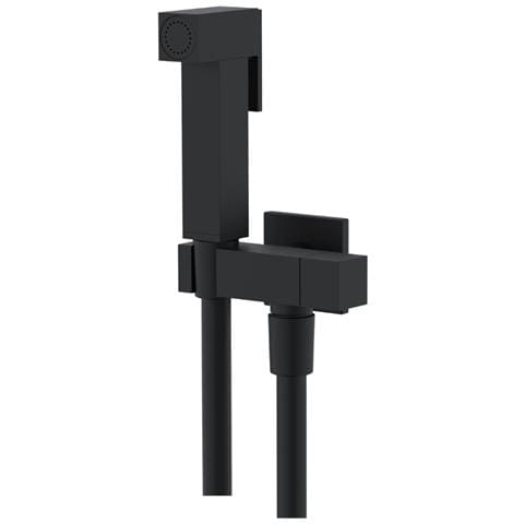 Idroscopino Wc Doccetta Ottone Portatile Shutoff Monogetto Con Leva Ogomondo Kit *** Finitura- : Nero Quadro - Foto 3