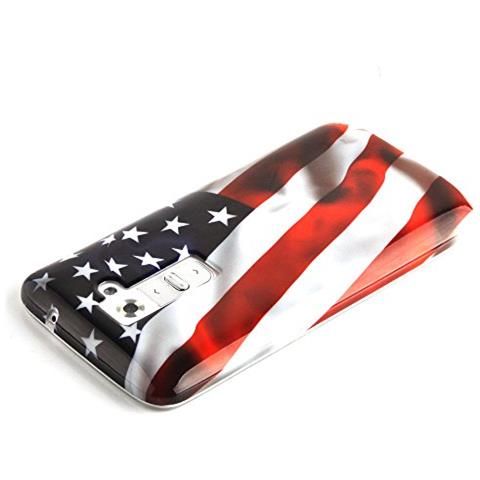 Custodia Compatibile Con Lg G2 Con Stampa Stars And Stripes - Hard Case Coperchio Protettivo Con Design Alla Moda - Foto 2
