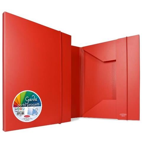ver Garda 3l Cartellina 3 Lembi In Pp Con Elastico 260x350 Mm Rosso - Foto 1