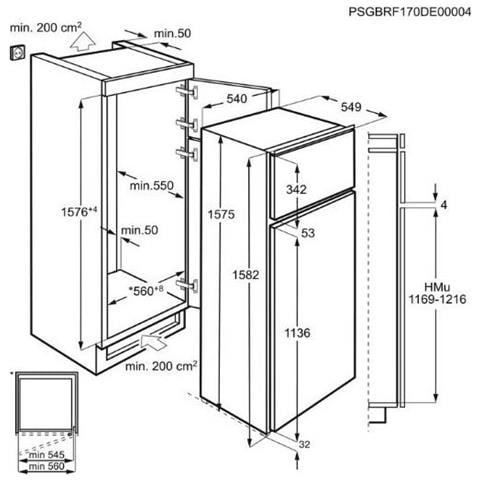 Frigorifero Doppia Porta da Incasso KTB2AE16T Low Frost Classe E Capacità Netta 259 Litri - Foto 6
