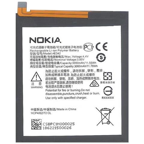 Batteria Originale Nokia 6.1, Nokia 7.1 3060 Ma - Foto 2