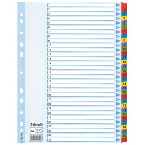 Mylar Indices & Dividers, Multicolore, A4 - Foto 1