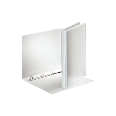 Raccoglitore di presentazione Esselte Panorama 49700 - 15 mm Binder Capacity - A4 - 210 mm Larghezza x 297 mm Lunghezza Dimensione Foglio - 100 Capacità Fogli - 4 Chiusura - 2 Pockets - Polipropilene - Bianco - 10 / Pacco - Foto 1