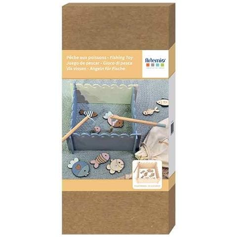 Gioco Di Pesca Di Pesce In Legno - 26 X 26 X 12 Cm - Foto 1