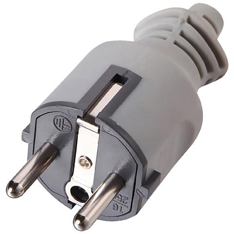 Spina Schuko In Gomma 2p+t16a X 10 Pz Electraline - Foto 2