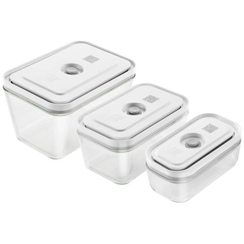 FRESH & SAVE Rettangolare Scatola Grigio, Trasparente 3 pz - Foto 1