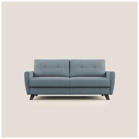 Callisto Divano letto matrimoniale in tessuto morbido impermeabile T02 188 cm (mat. 140x197) carta da zucchero - Foto 3