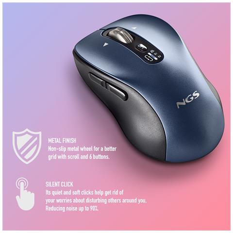 Mouse INFINITY-RB 3200 DPI Colore Nero /Blu - Foto 2