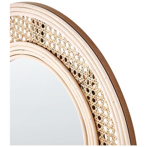 Specchio Franey 50 Cm 120 Cm Rattan Naturale - Foto 6