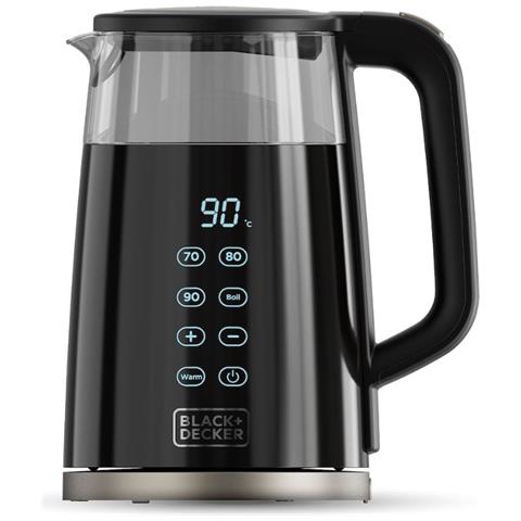 Bollitore in Vetro Potenza 2200 W Capacità 1,7 L Colore Nero - Foto 1