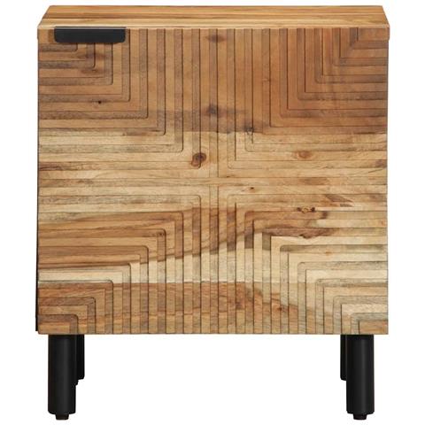 Comodino 40x33x46 cm in Legno Massello di Acacia - Foto 9