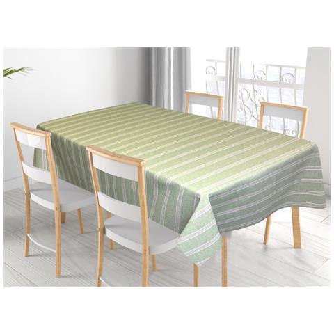 Tovaglia Per Salotto Cucina In Miros Misto Cotone Made In Italy California Rp 140x360 Verde - Foto 1