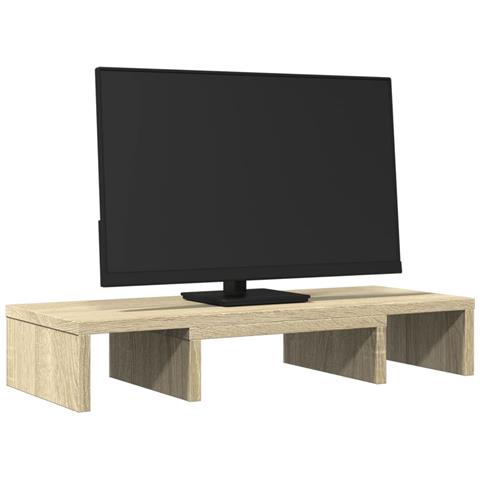 Supporto Monitor Regolabile Rovere 60x24x10,5 Cm In Truciolato - Foto 3