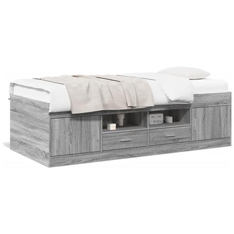 Divano Letto Con Cassetti Senza Materasso 100x200 Cm - Foto 2