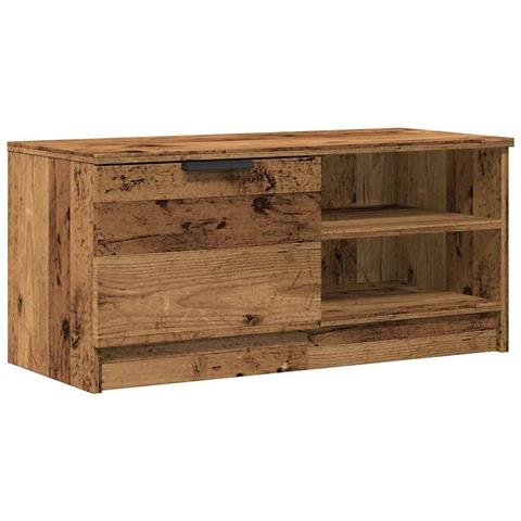 Mobile Porta Tv Legno Vecchio 80x35x36,5 Cm Legno Multistrato - Foto 2