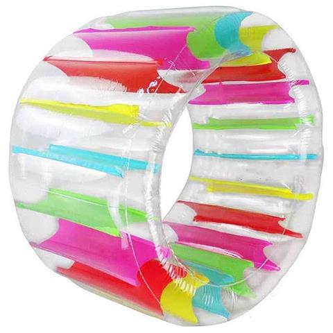 Ruota Galleggiante Gonfiabile Gigante. 100x60 Cm. Pompa Inclusa. 100x65x60cm. Colore: Multicolore - Foto 1