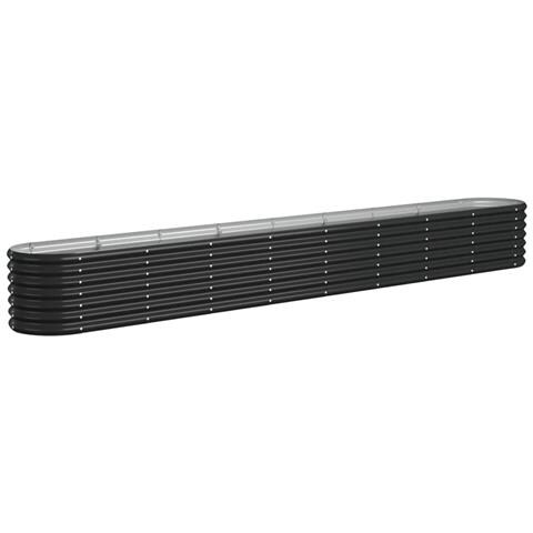 Letto Da Giardino In Acciaio A Polvere 332x40x36 Cm Antracite - Foto 1