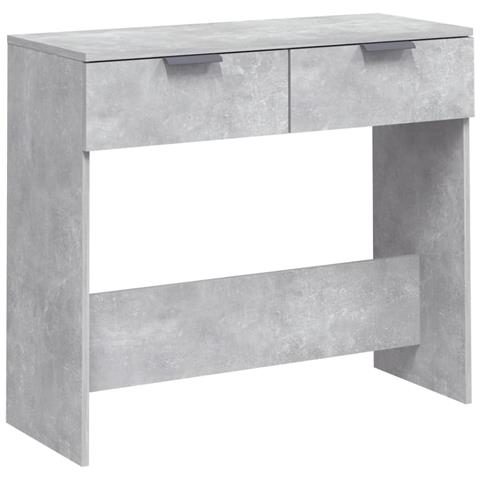 Lusso Casadino -  Tavolino Da Salotto Grigio Cemento 90x36x75cm Legno Multistrato - Foto 1