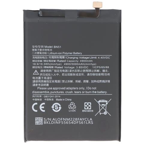 Batteria Sostitutiva Per Redmi 8 / 8a Li-polymer 3.85v 5000mah 19.25wh - Foto 1