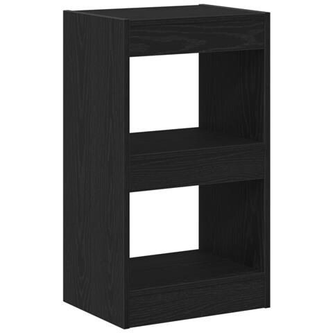 Mobile Libreria/Divisore per Stanza Nero Rovere 40x30x71,5 cm - Foto 1
