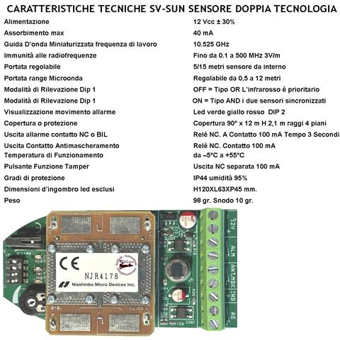 Sensore Di Movimento Intrusi 5 Doppia Tecnologia Grandangolo Per Antifurto Portata 12 Mt Da Interno Aliment. 12 V Asso - Foto 4