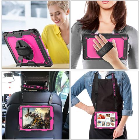 Custodia Per Ipad Mini 4/5 Con Supporto E Tracolla Rosa - Foto 2