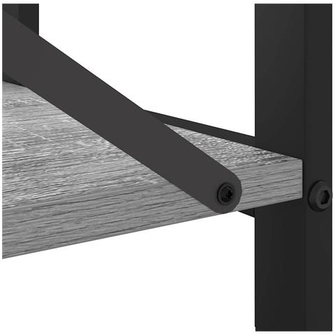 Libreria Grigio sonoma 40 x 30 x 48.5 cm Legno multistrato - Foto 9
