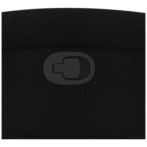 Poltrona reclinabile in tessuto nero - Foto 9