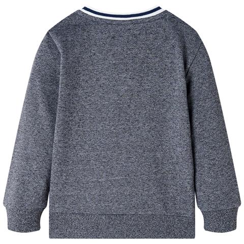 Felpa per Bambini Blu Marino Mélange 116 - Foto 2