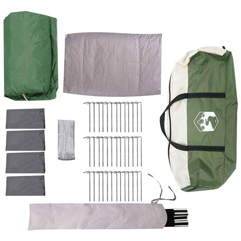 Tenda Familiare con tetto Verde e Bianco 745 x 700 x 217 cm - Foto 9