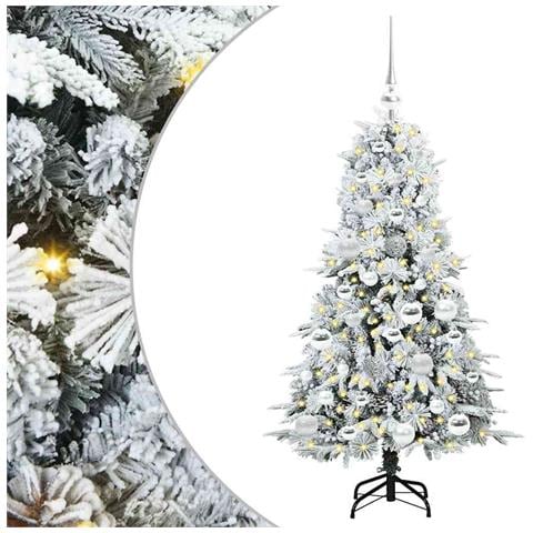 Albero di Natale Artificiale con Rami Pieghevoli Bianco 120 cm - Foto 1
