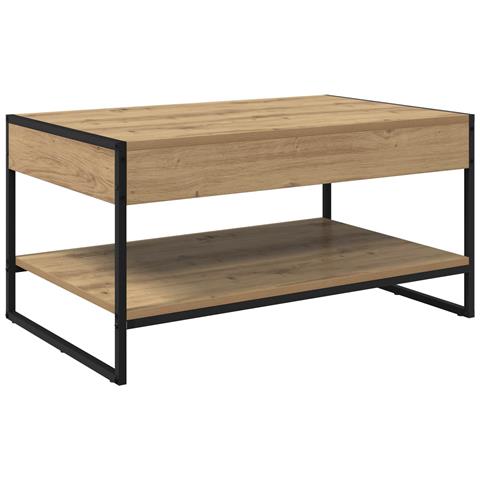 Tavolino da salotto Rovere Artigianale 80 x 50 x 40 cm - Foto 1